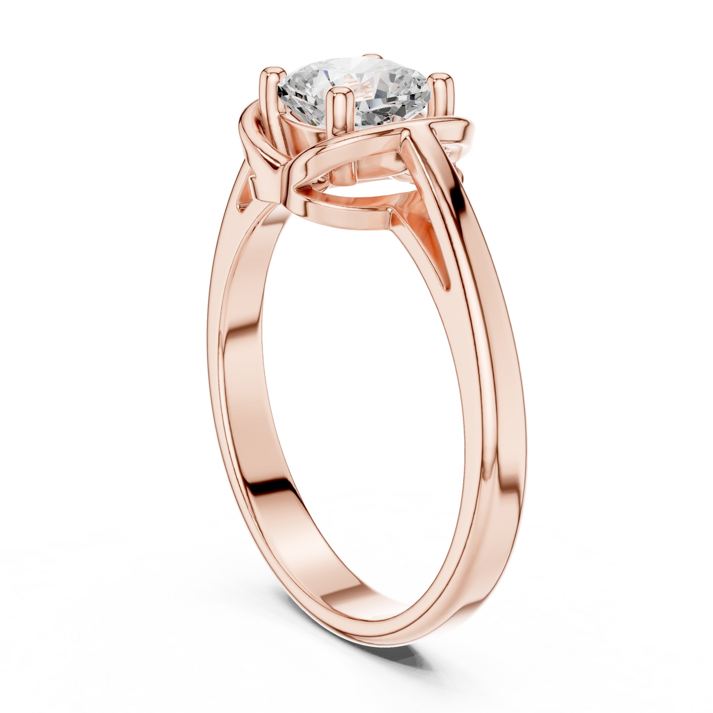 Round Solitaire Lab Grown Diamond Ring