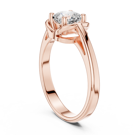 Round Solitaire Lab Grown Diamond Ring