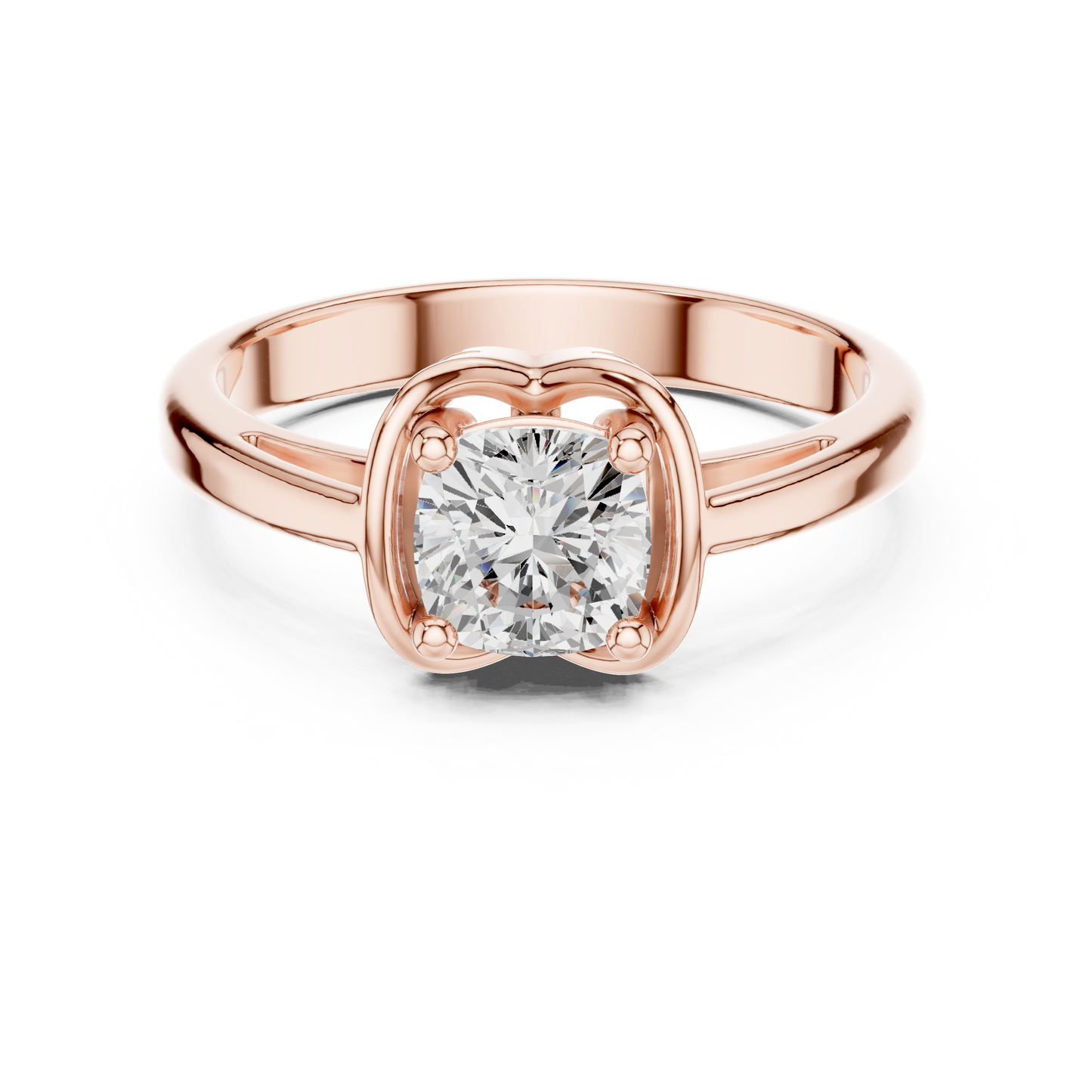 Round Solitaire Lab Grown Diamond Ring