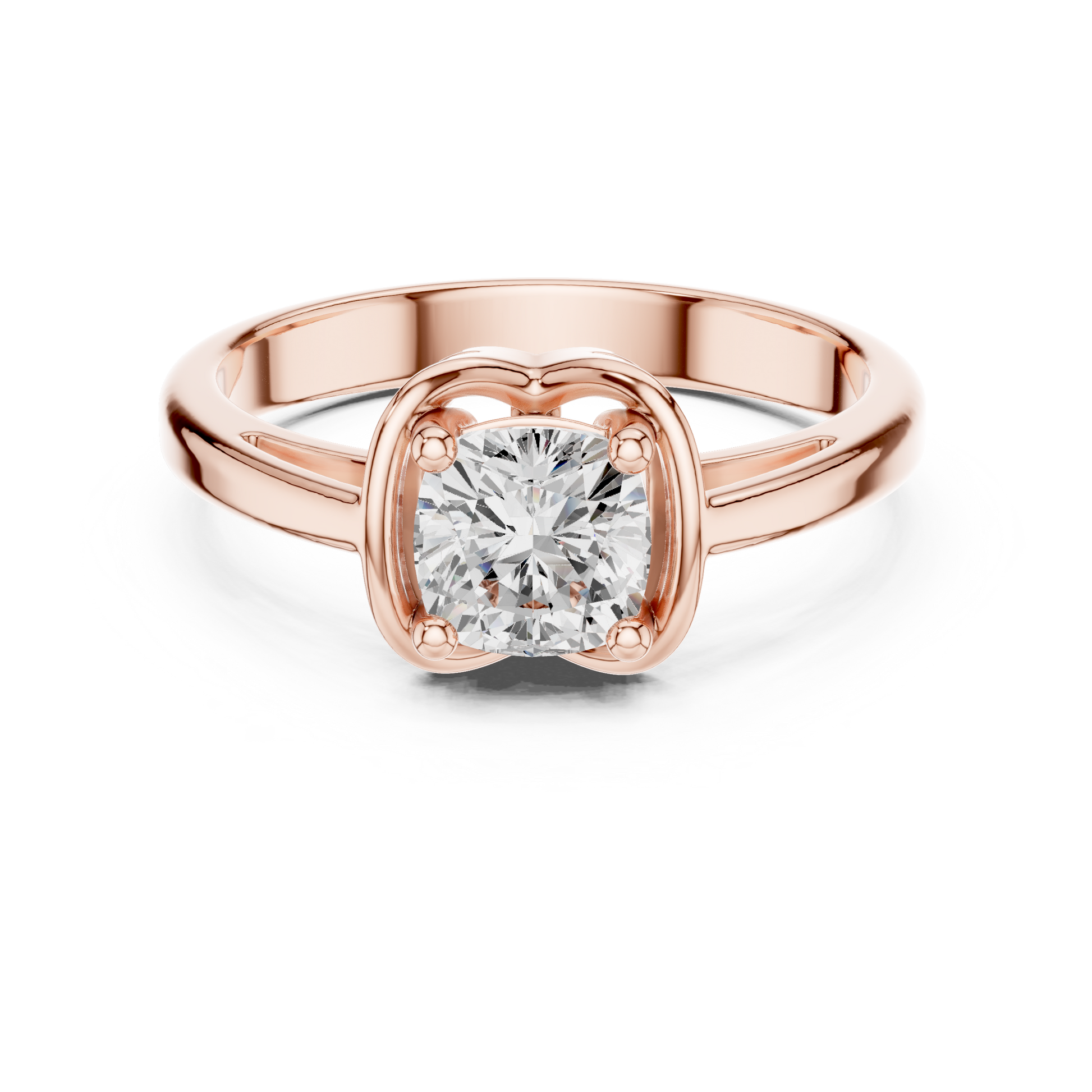 Round Solitaire Lab Grown Diamond Ring