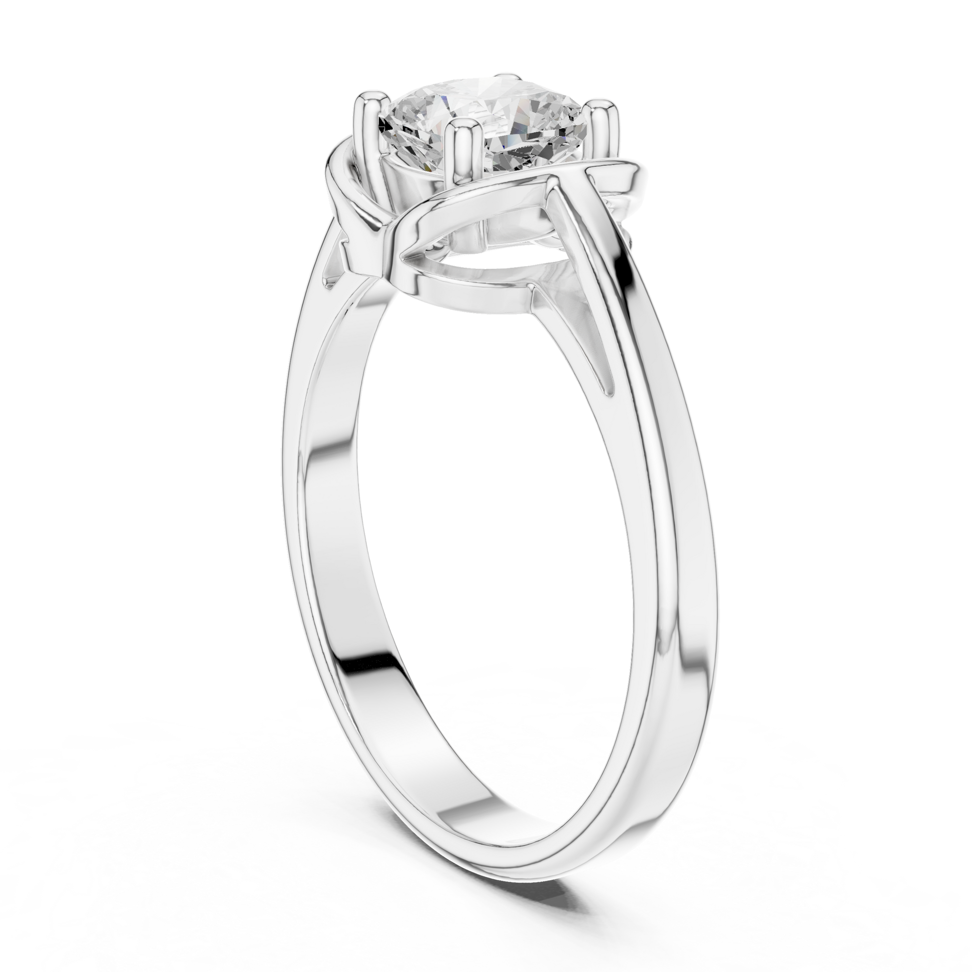 Round Solitaire Lab Grown Diamond Ring