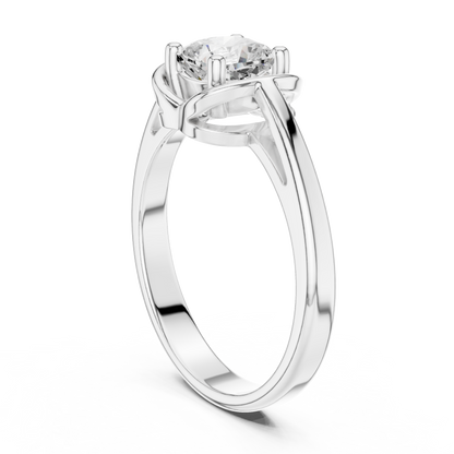 Round Solitaire Lab Grown Diamond Ring