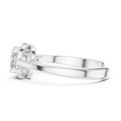 Round Solitaire Lab Grown Diamond Ring