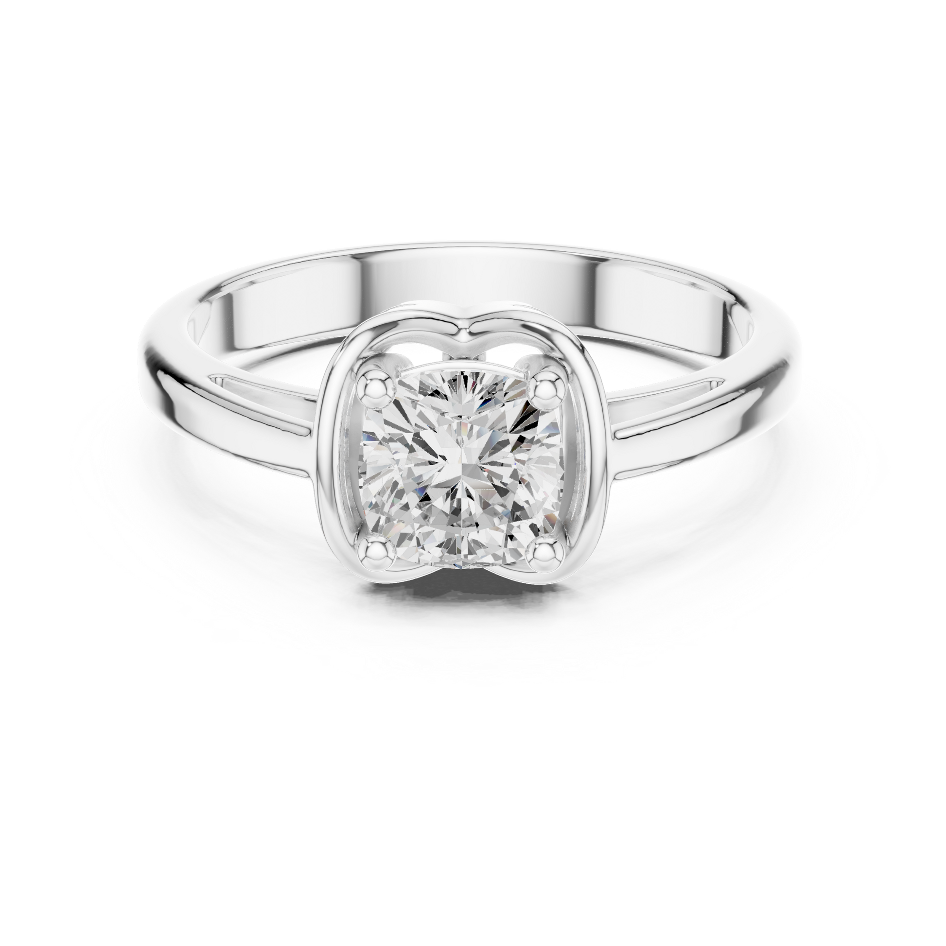 Round Solitaire Lab Grown Diamond Ring
