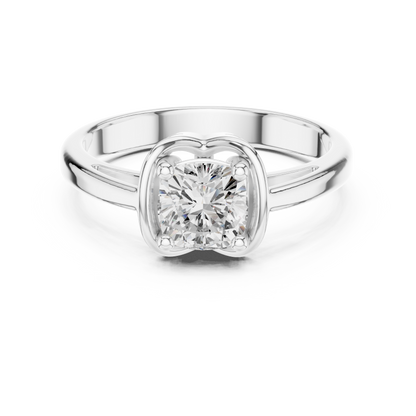Round Solitaire Lab Grown Diamond Ring