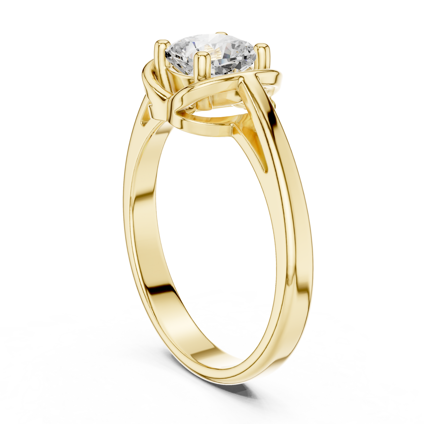 Round Solitaire Lab Grown Diamond Ring