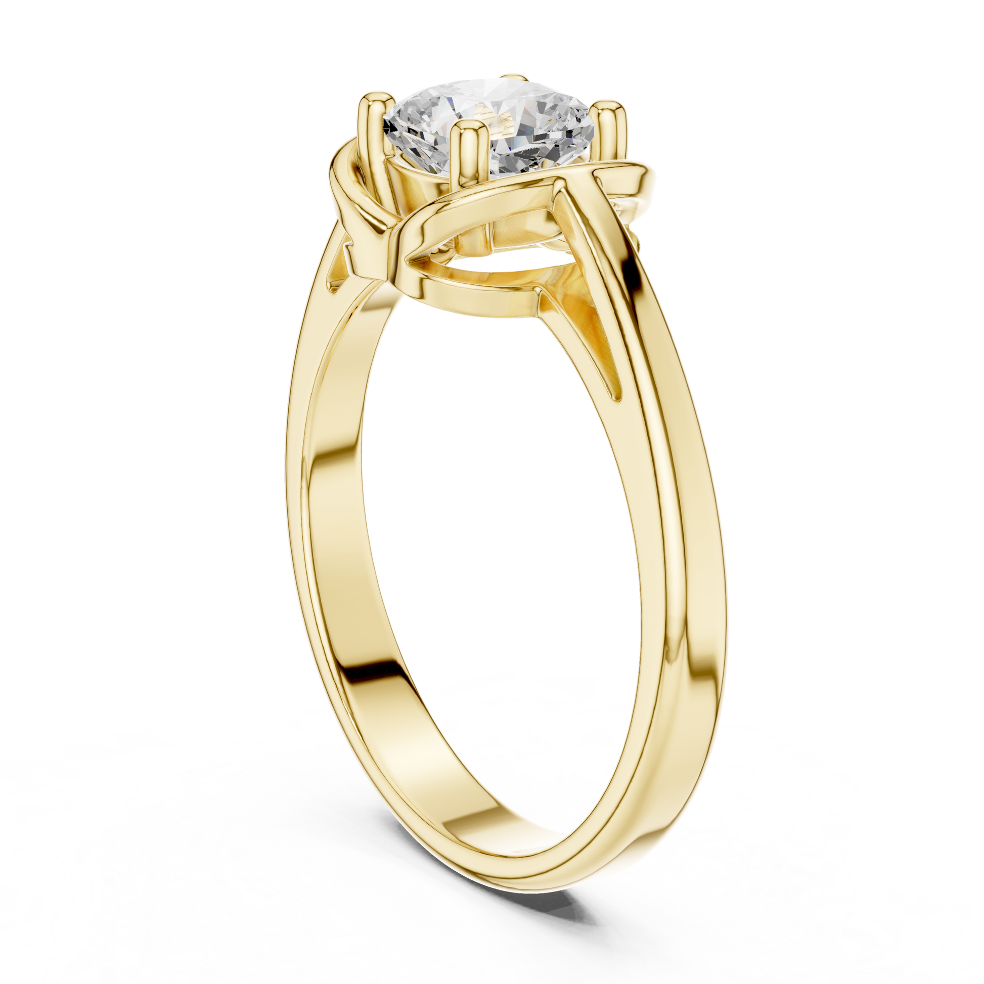 Round Solitaire Lab Grown Diamond Ring
