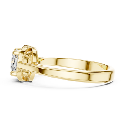 Round Solitaire Lab Grown Diamond Ring