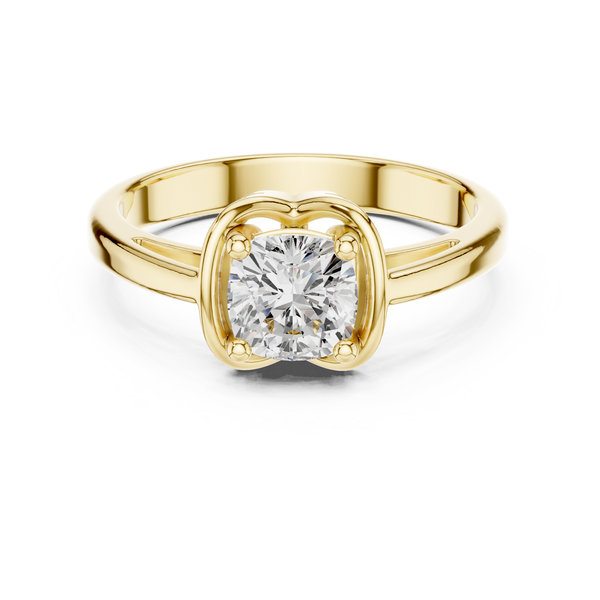Round Solitaire Lab Grown Diamond Ring