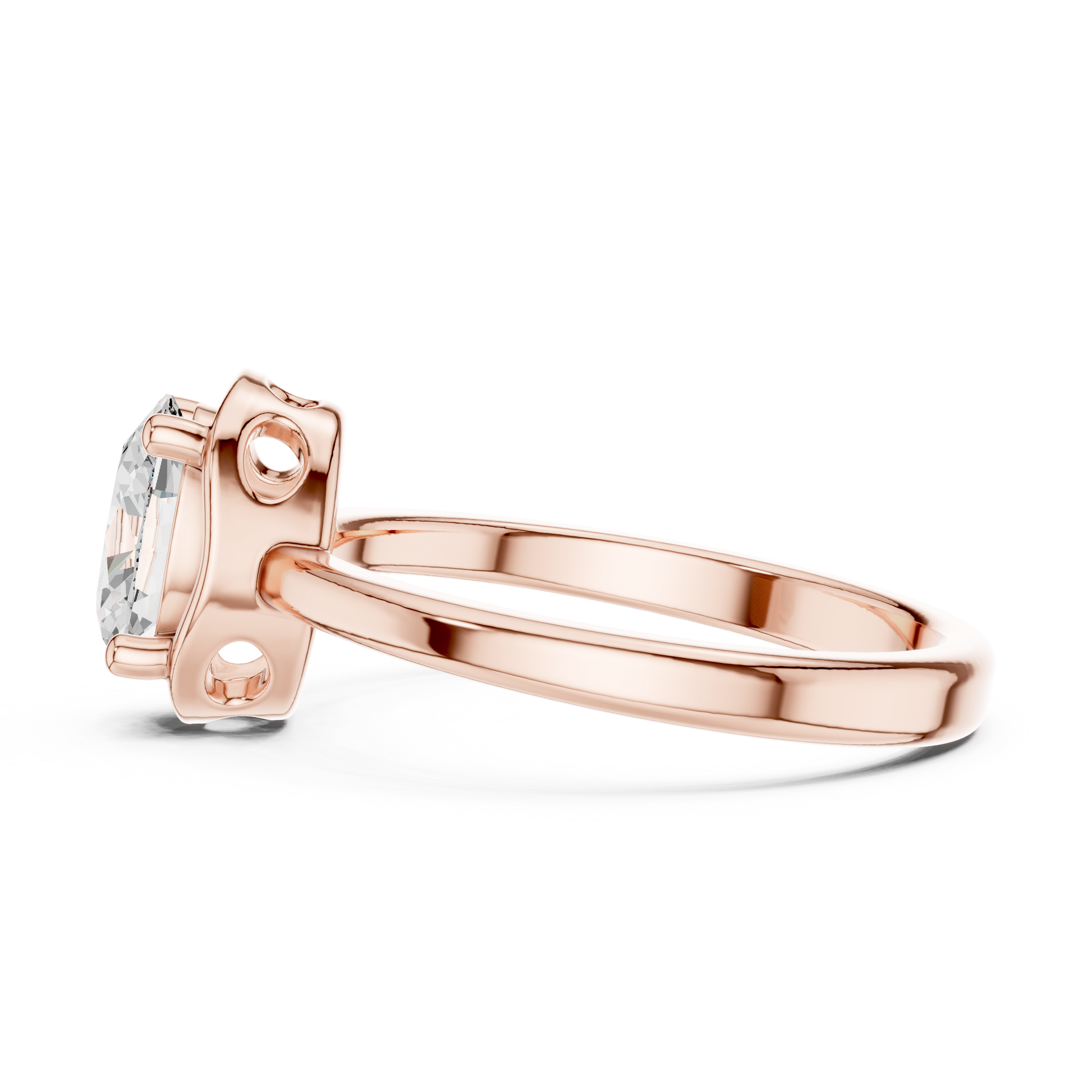 Mixed Shape Lab Grown Diamond Halo Ring