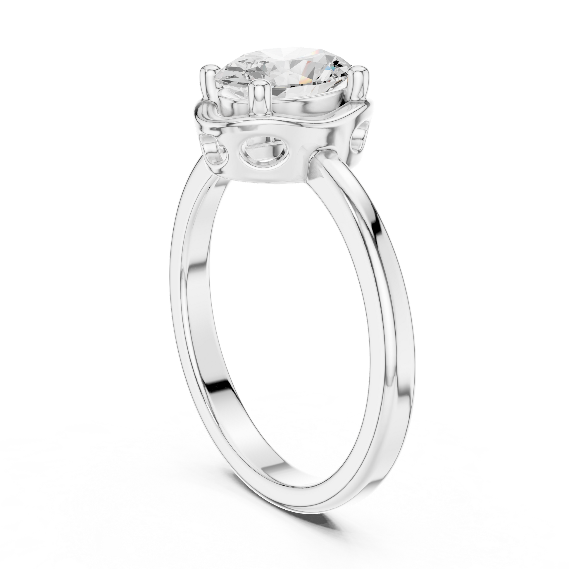 Mixed Shape Lab Grown Diamond Halo Ring