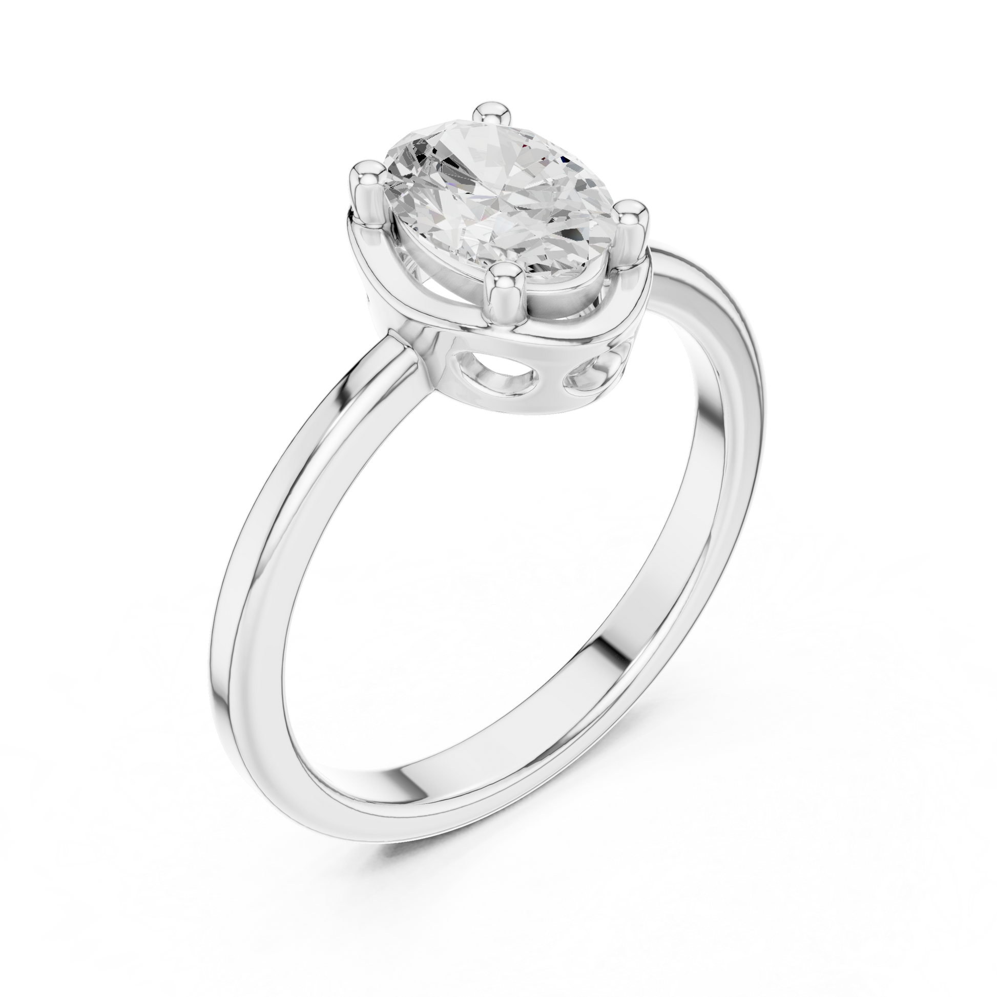 Mixed Shape Lab Grown Diamond Halo Ring