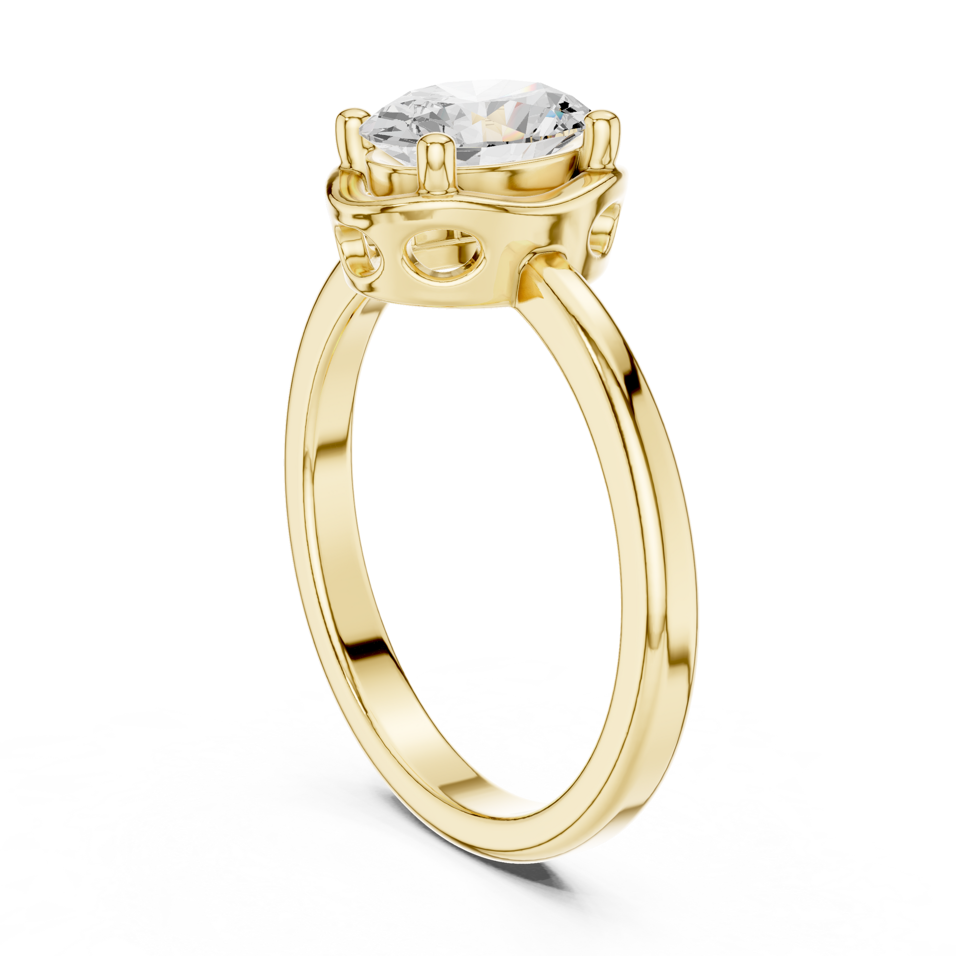 Mixed Shape Lab Grown Diamond Halo Ring