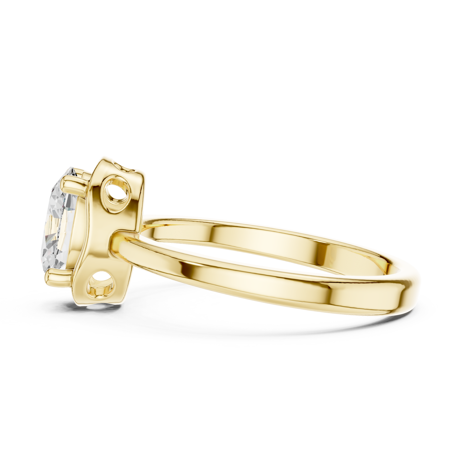 Mixed Shape Lab Grown Diamond Halo Ring