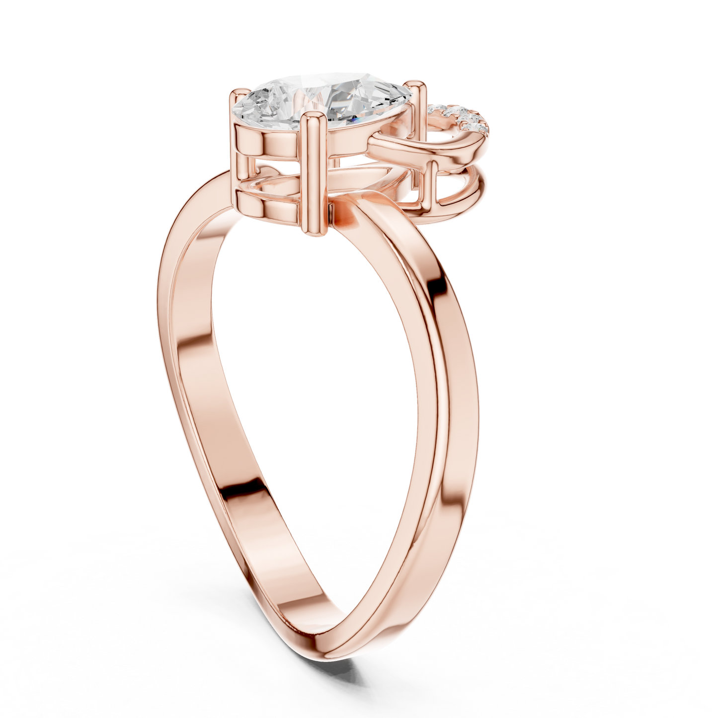 Mixed Shape Lab Grown Diamond Halo Ring