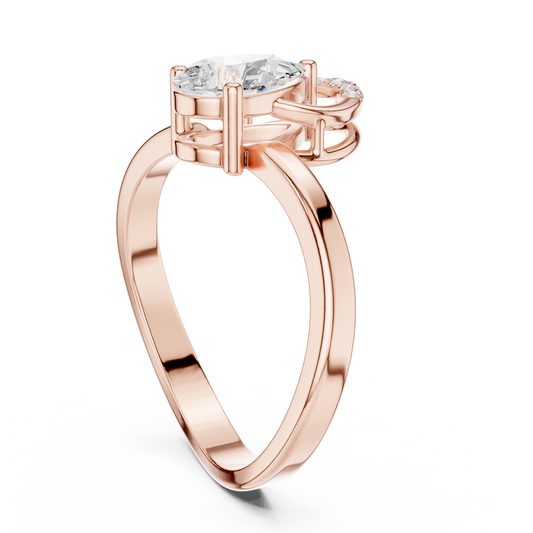 Mixed Shape Lab Grown Diamond Halo Ring