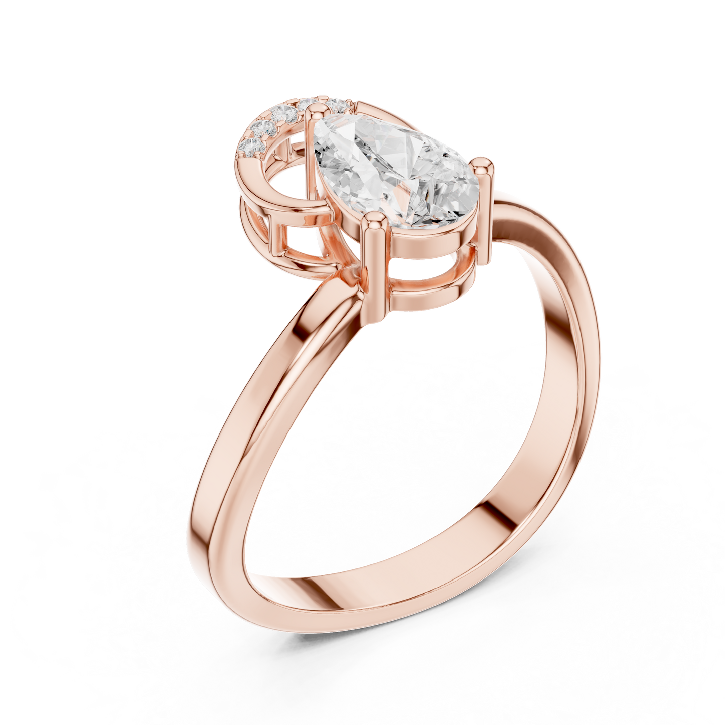 Mixed Shape Lab Grown Diamond Halo Ring