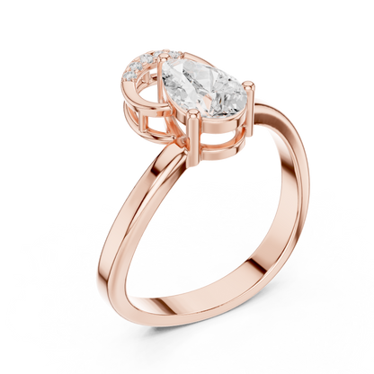 Mixed Shape Lab Grown Diamond Halo Ring