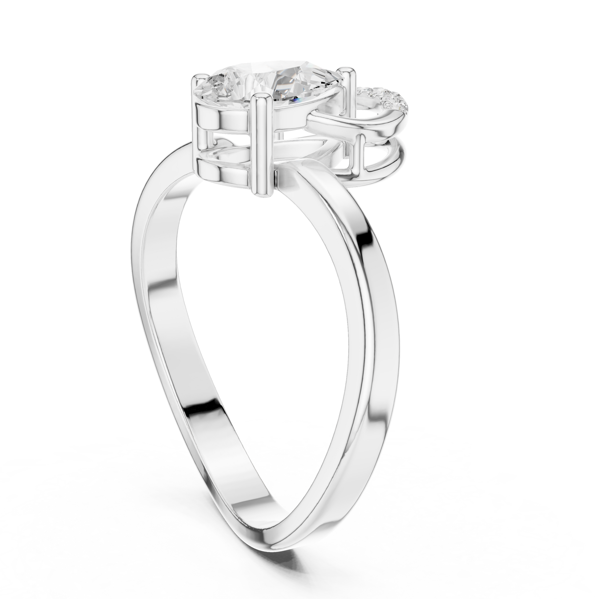 Mixed Shape Lab Grown Diamond Halo Ring