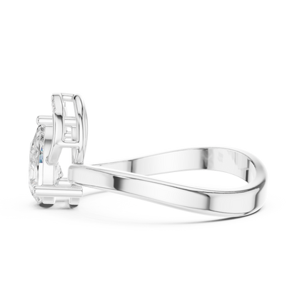 Mixed Shape Lab Grown Diamond Halo Ring
