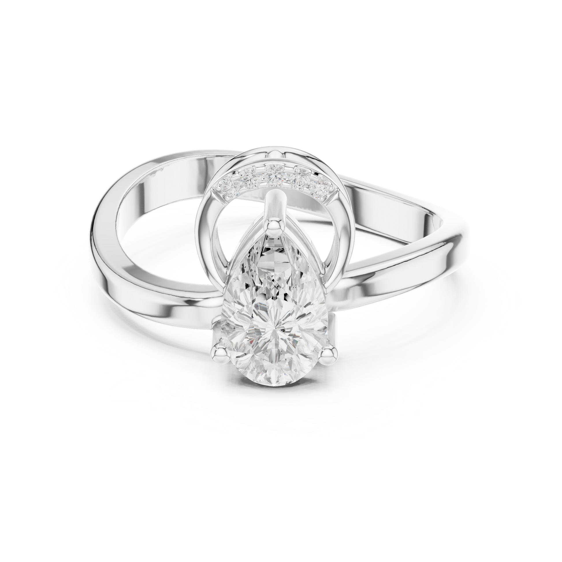 Mixed Shape Lab Grown Diamond Halo Ring