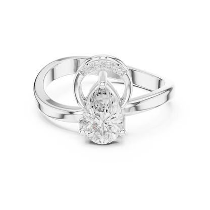 Mixed Shape Lab Grown Diamond Halo Ring
