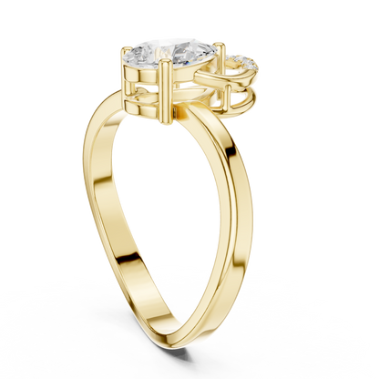 Mixed Shape Lab Grown Diamond Halo Ring
