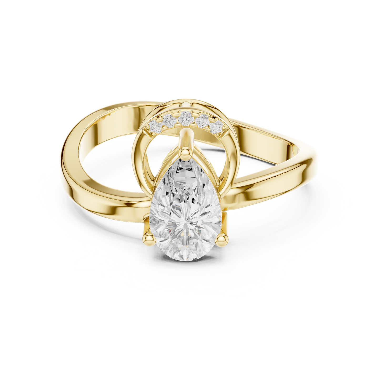 Mixed Shape Lab Grown Diamond Halo Ring