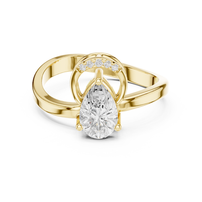Mixed Shape Lab Grown Diamond Halo Ring