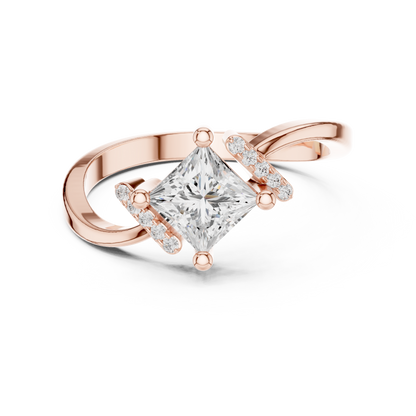 Mixed Shape Lab Grown Diamond Halo Ring