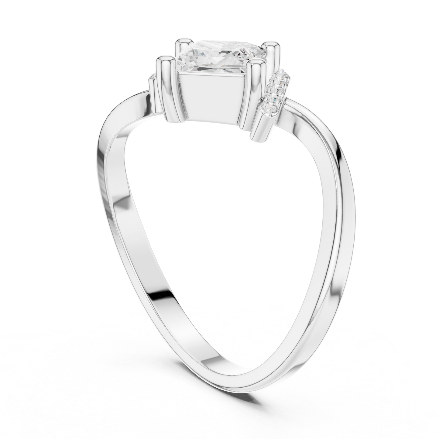Mixed Shape Lab Grown Diamond Halo Ring