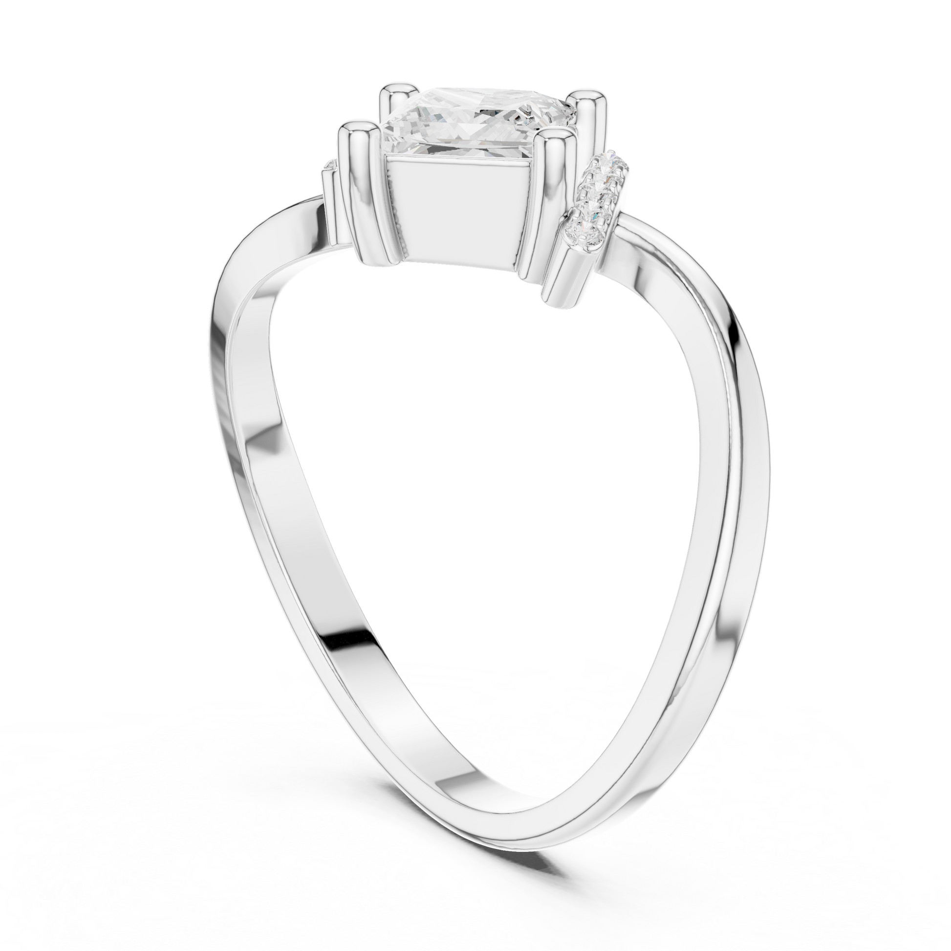 Mixed Shape Lab Grown Diamond Halo Ring