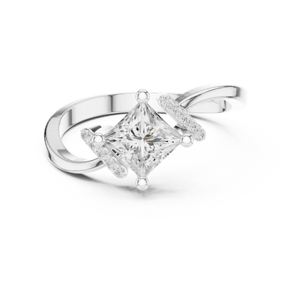 Mixed Shape Lab Grown Diamond Halo Ring