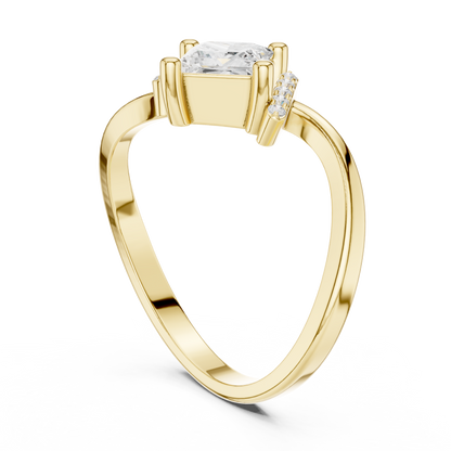 Mixed Shape Lab Grown Diamond Halo Ring