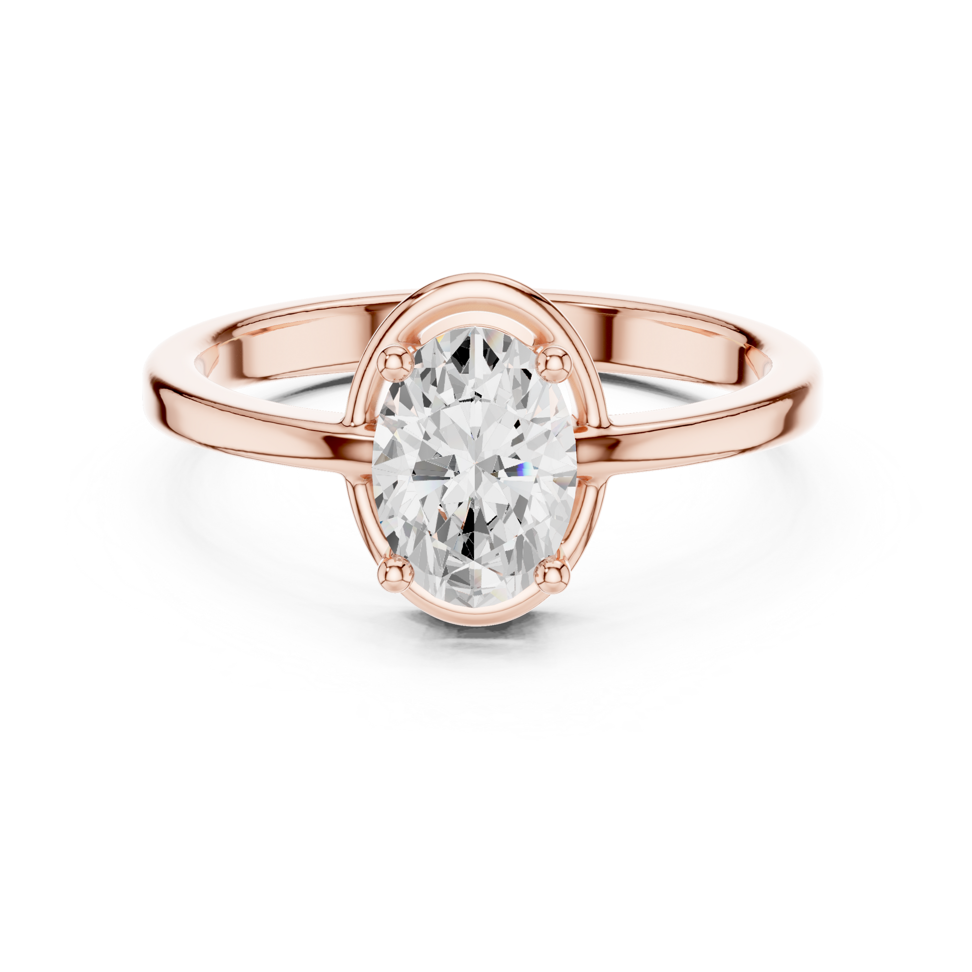 Oval Solitaire Lab Grown Diamond Ring