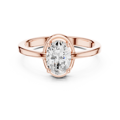 Oval Solitaire Lab Grown Diamond Ring
