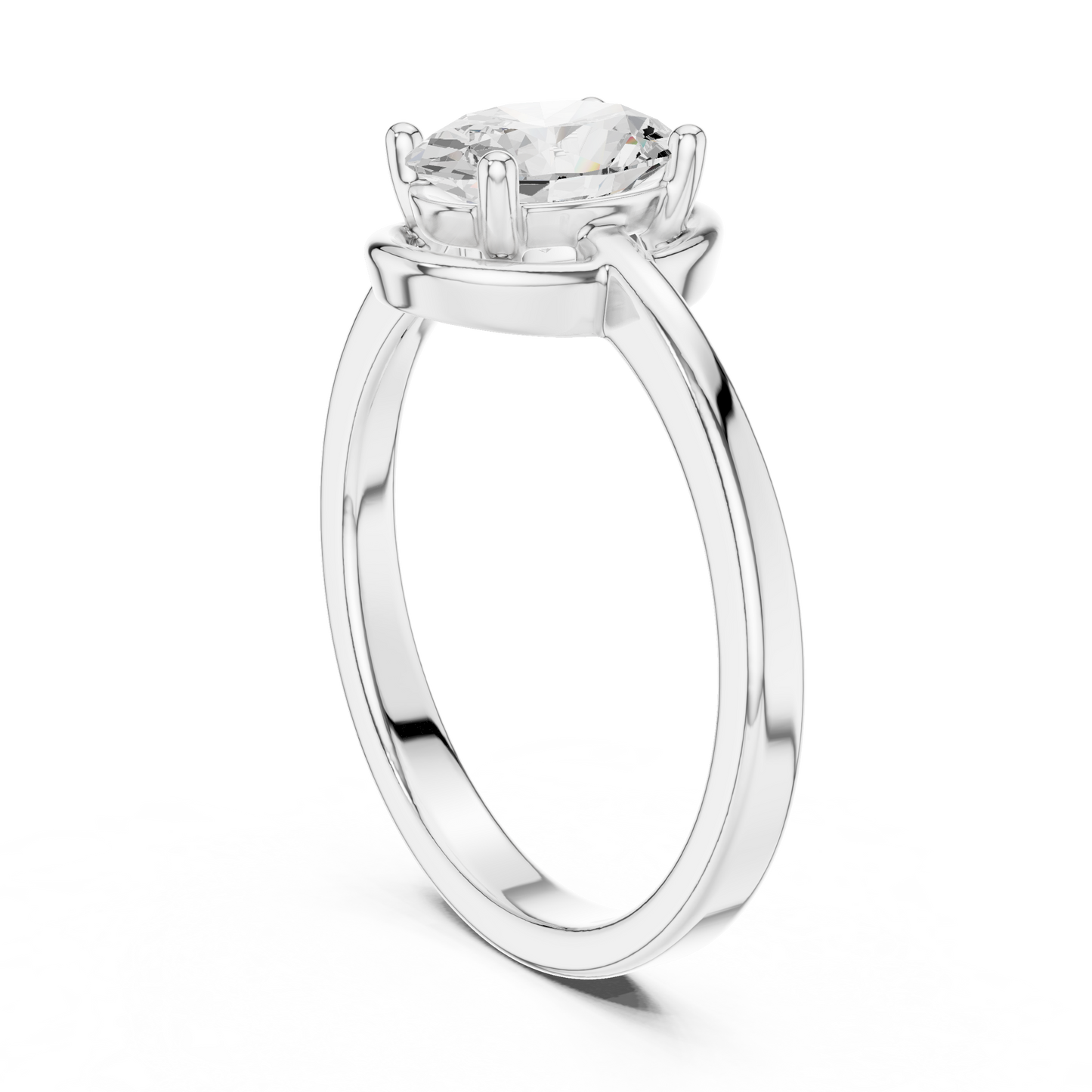 Oval Solitaire Lab Grown Diamond Ring