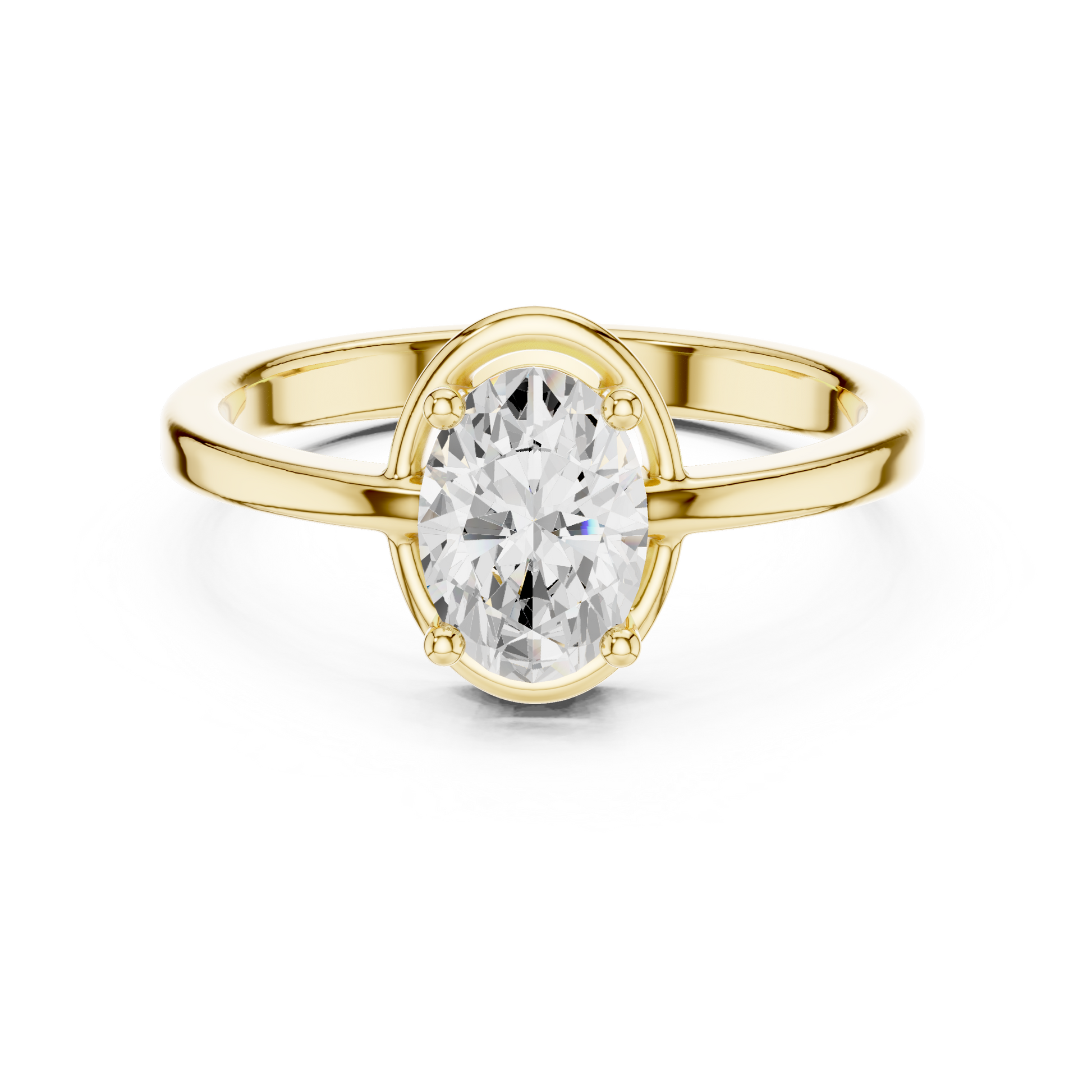 Oval Solitaire Lab Grown Diamond Ring
