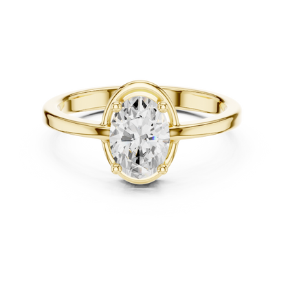 Oval Solitaire Lab Grown Diamond Ring