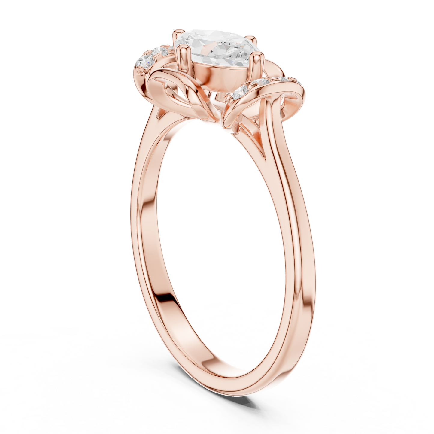 Mixed Shape Lab Grown Diamond Halo Ring