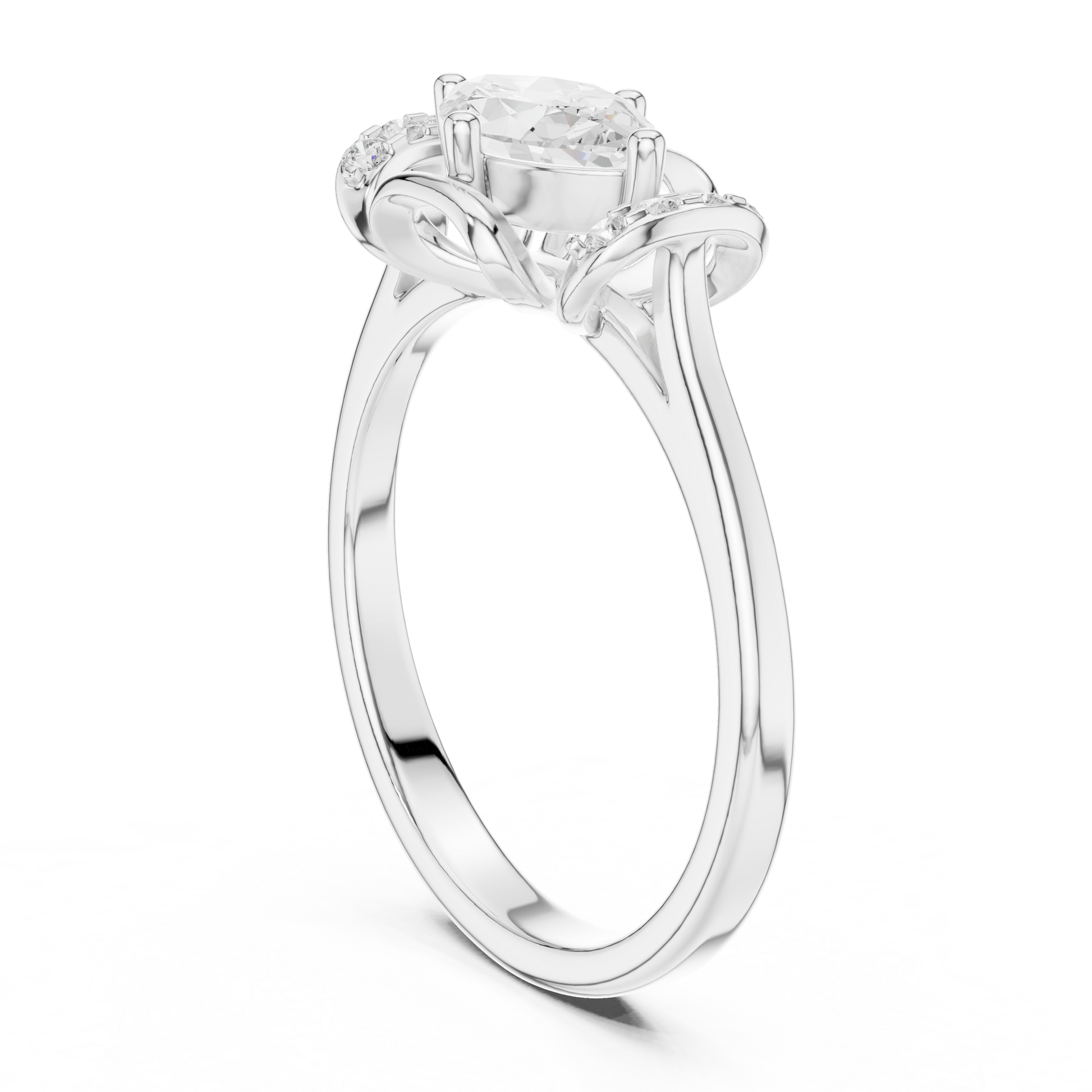 Mixed Shape Lab Grown Diamond Halo Ring