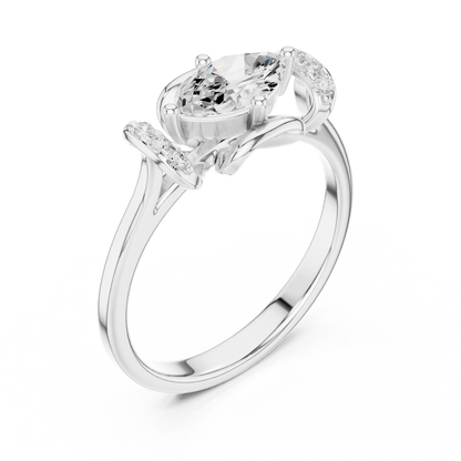 Mixed Shape Lab Grown Diamond Halo Ring