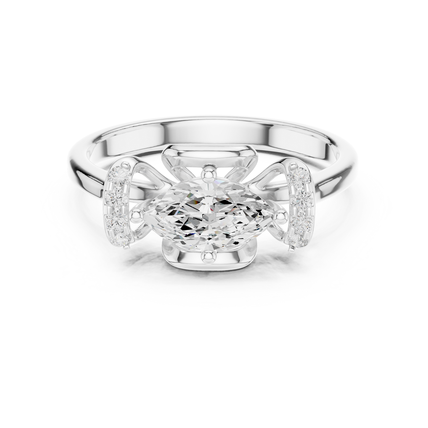 Mixed Shape Lab Grown Diamond Halo Ring