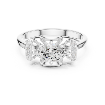 Mixed Shape Lab Grown Diamond Halo Ring