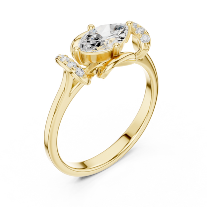 Mixed Shape Lab Grown Diamond Halo Ring