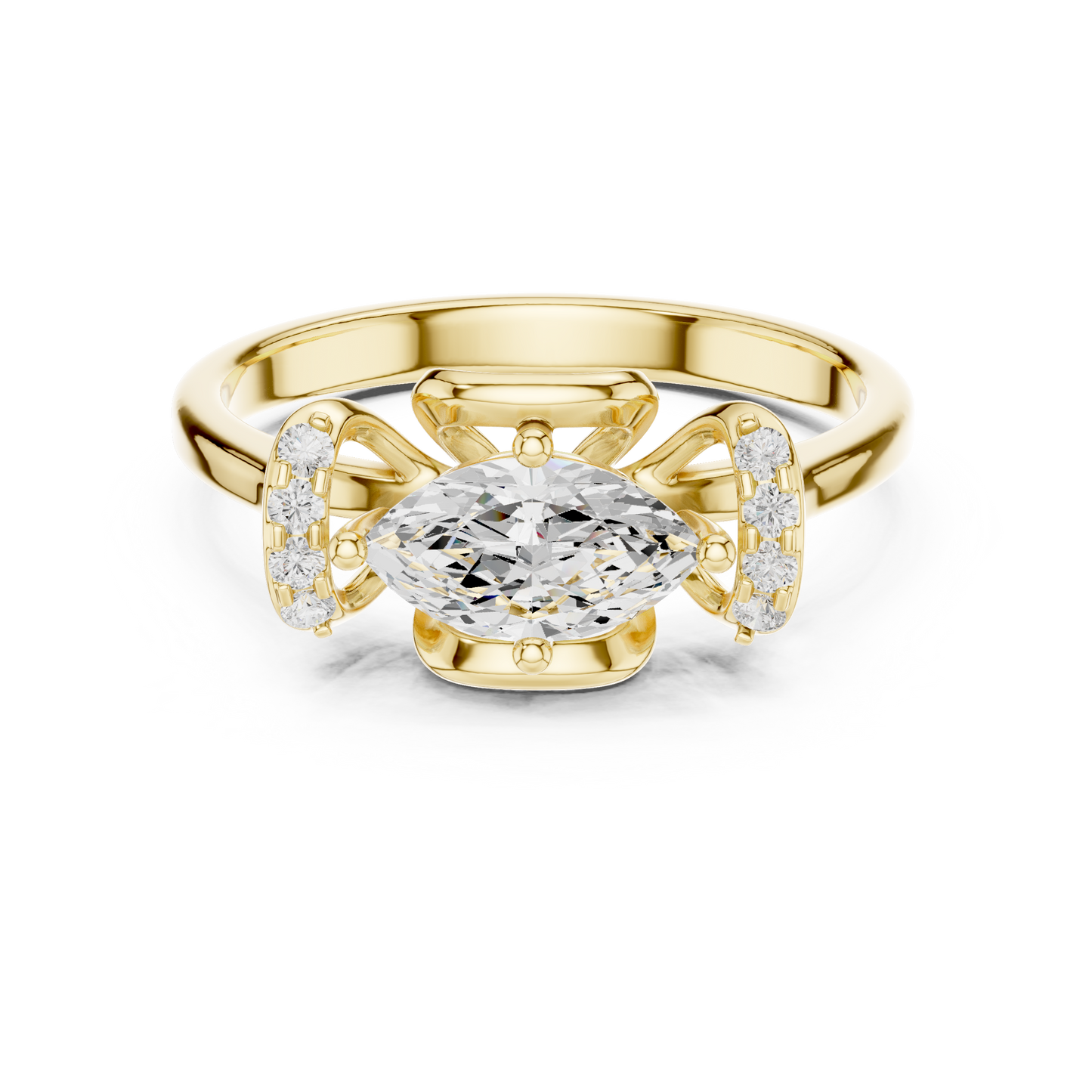 Mixed Shape Lab Grown Diamond Halo Ring