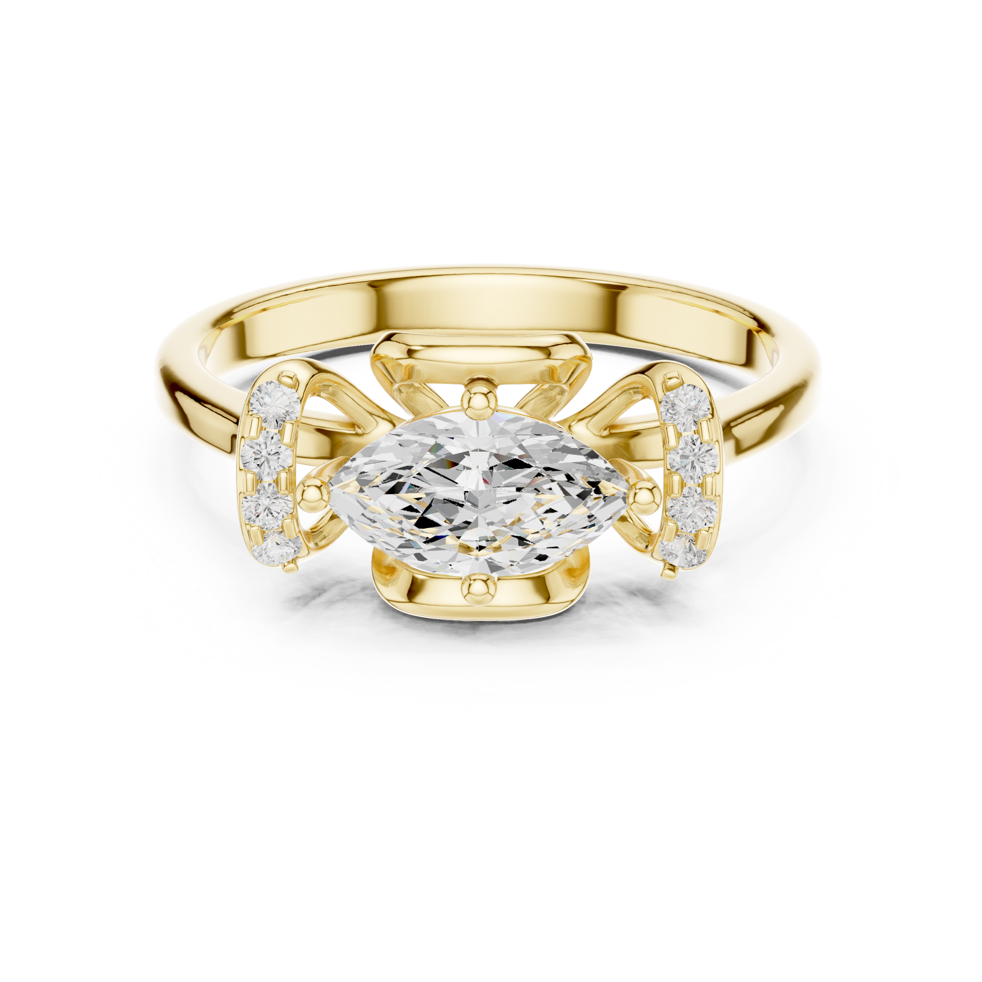 Mixed Shape Lab Grown Diamond Halo Ring
