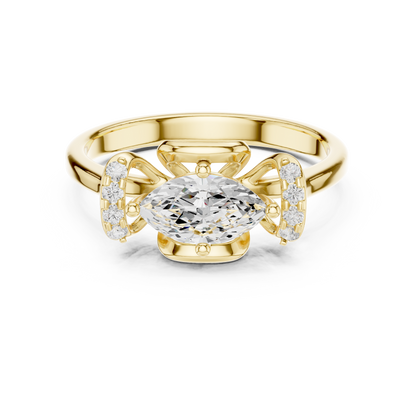 Mixed Shape Lab Grown Diamond Halo Ring