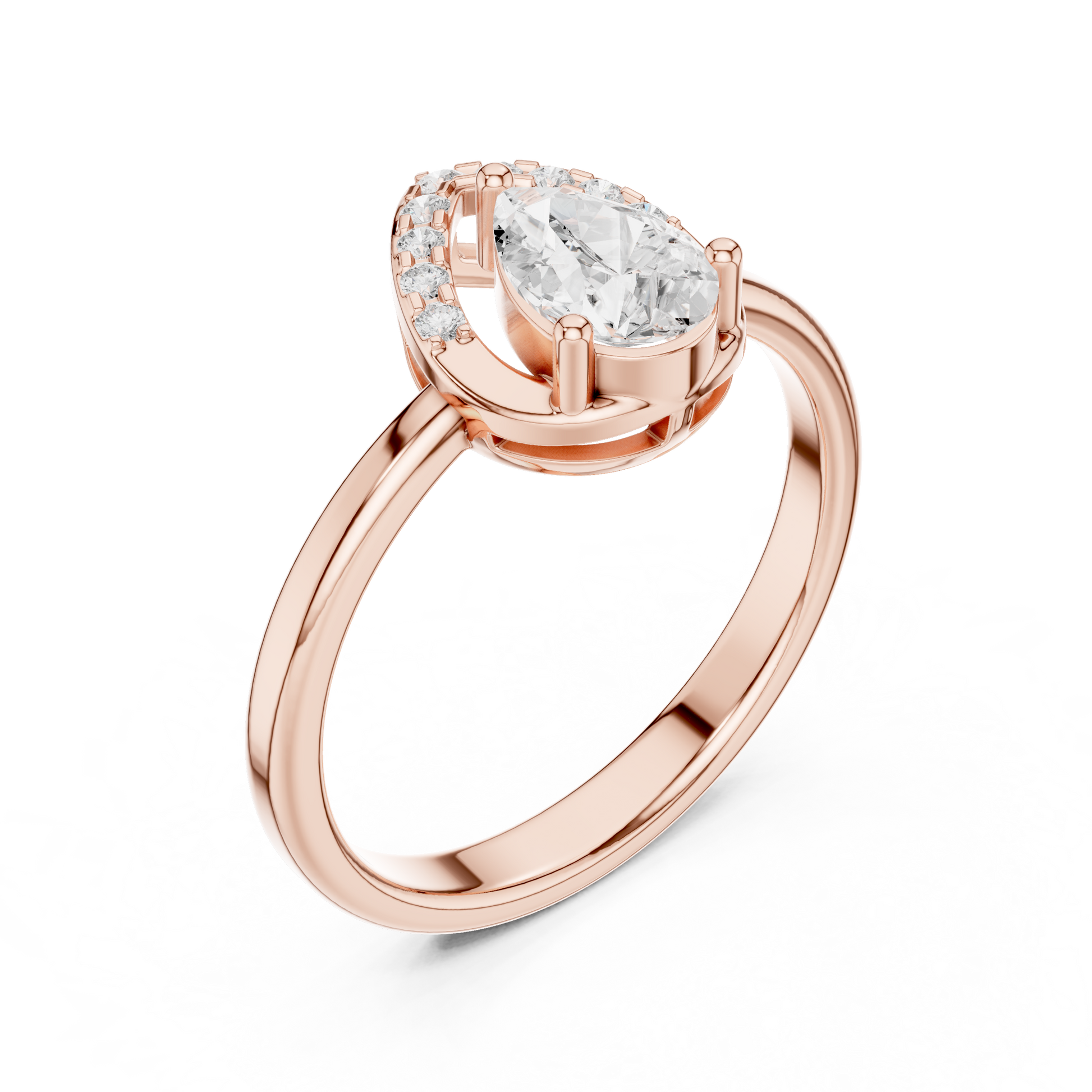Mixed Shape Lab Grown Diamond Halo Ring
