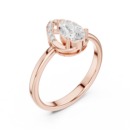 Mixed Shape Lab Grown Diamond Halo Ring